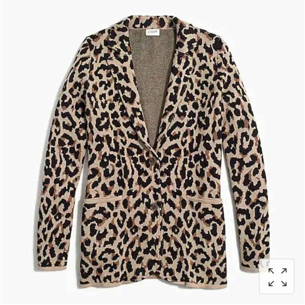 J.Crew Leopard Sweater-Blazer